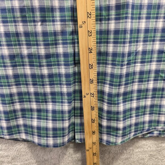 Ariat Shirt Mens Large Blue Plaid Pro Series Stretch Button Down Long Sleeve - Picture 8 of 10